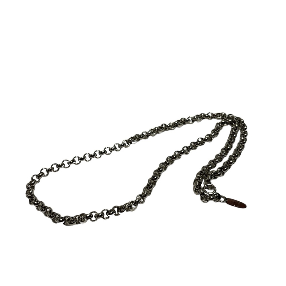 Whiting & Davis Silver Tone Linked Chain Necklace… - image 3